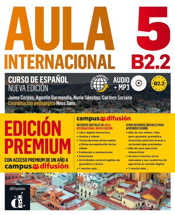 Aula Int 5 Nueva edición Libro del alumno + CD + Prem B2.2